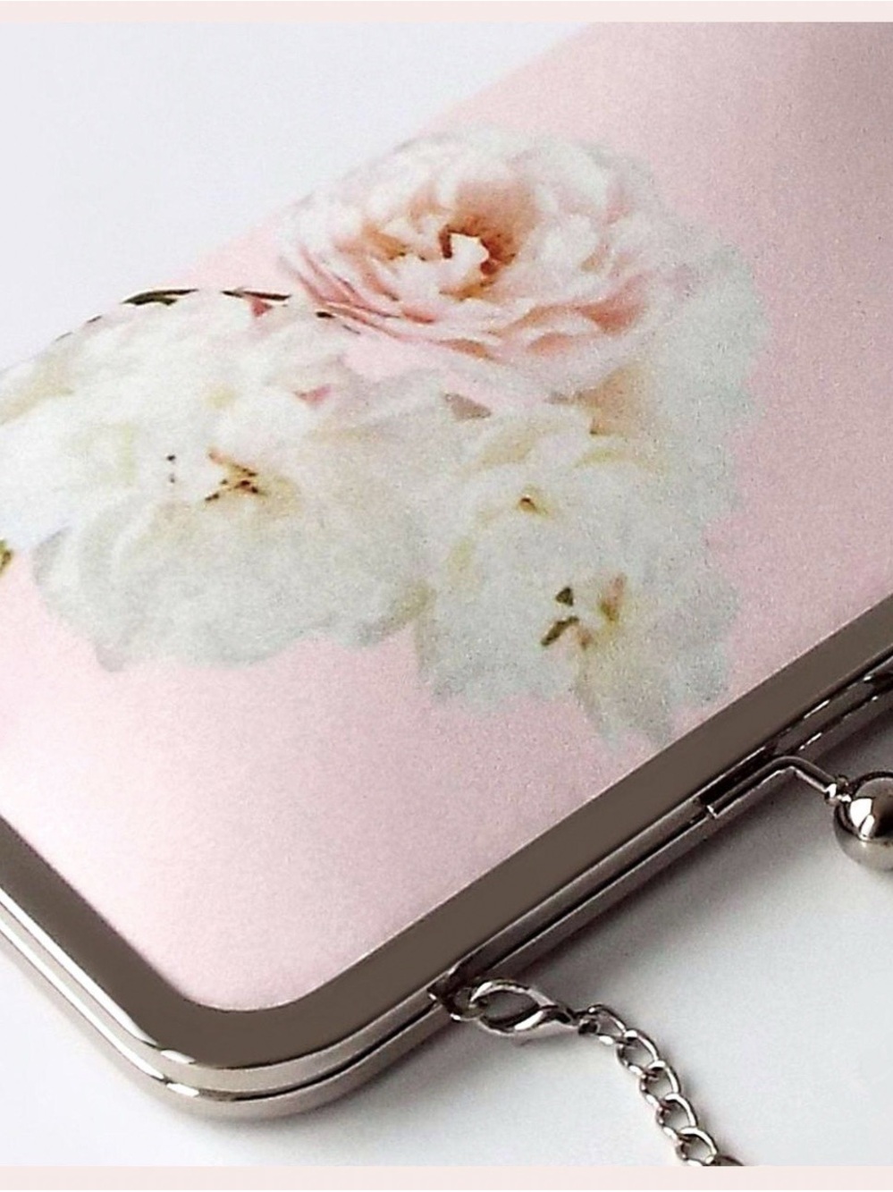 Pink Roses Clutch Crossbody - Picture 3 of 12
